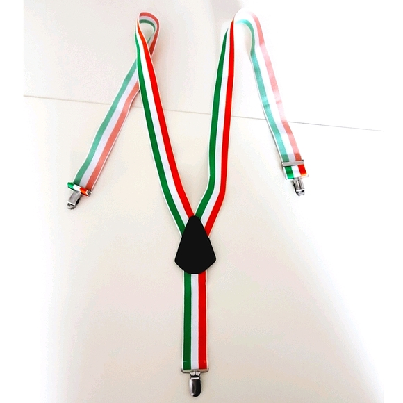 Striped suspenders, color: Flag of Italy - Picture 6 of 6